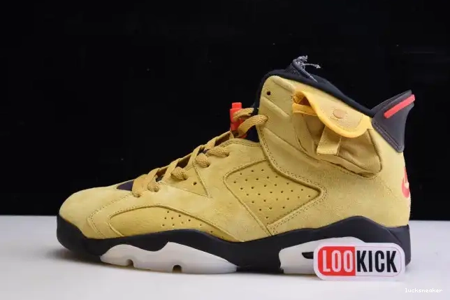 Rep LUCY TRAVIS SCOTT JORDAN X CN1084-300 YELLOW AIR 6 0417